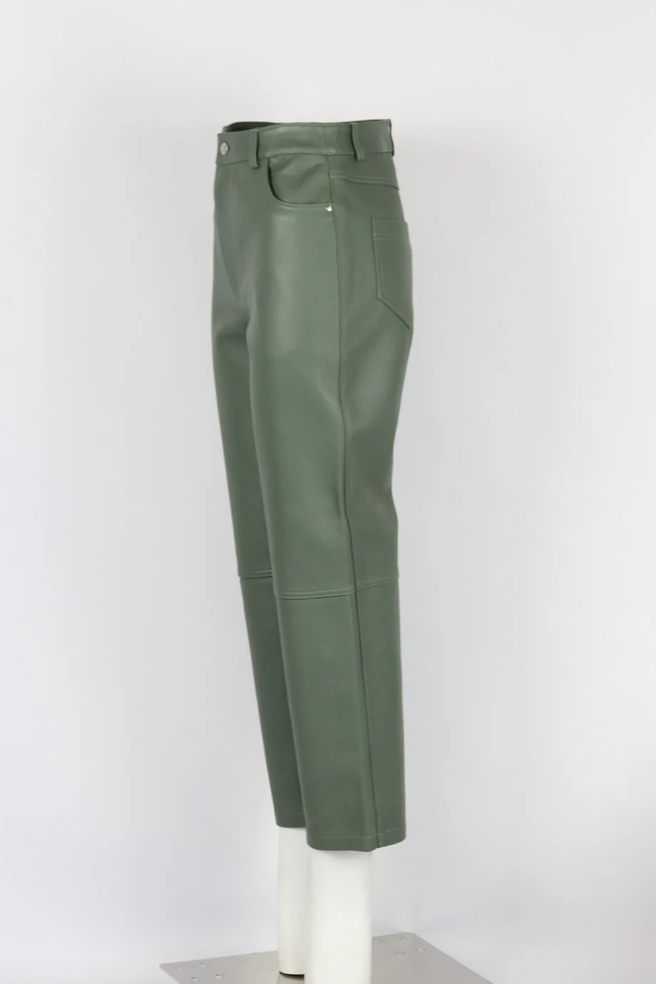 ENA PELLY LEATHER STRAIGHT LEG PANTS US 4 UK 8 - Image 3