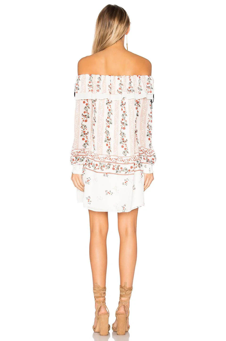 ENDLESS ROSE FLORAL OFF THE SHOULDER DRESS MEDIUM - Image 8