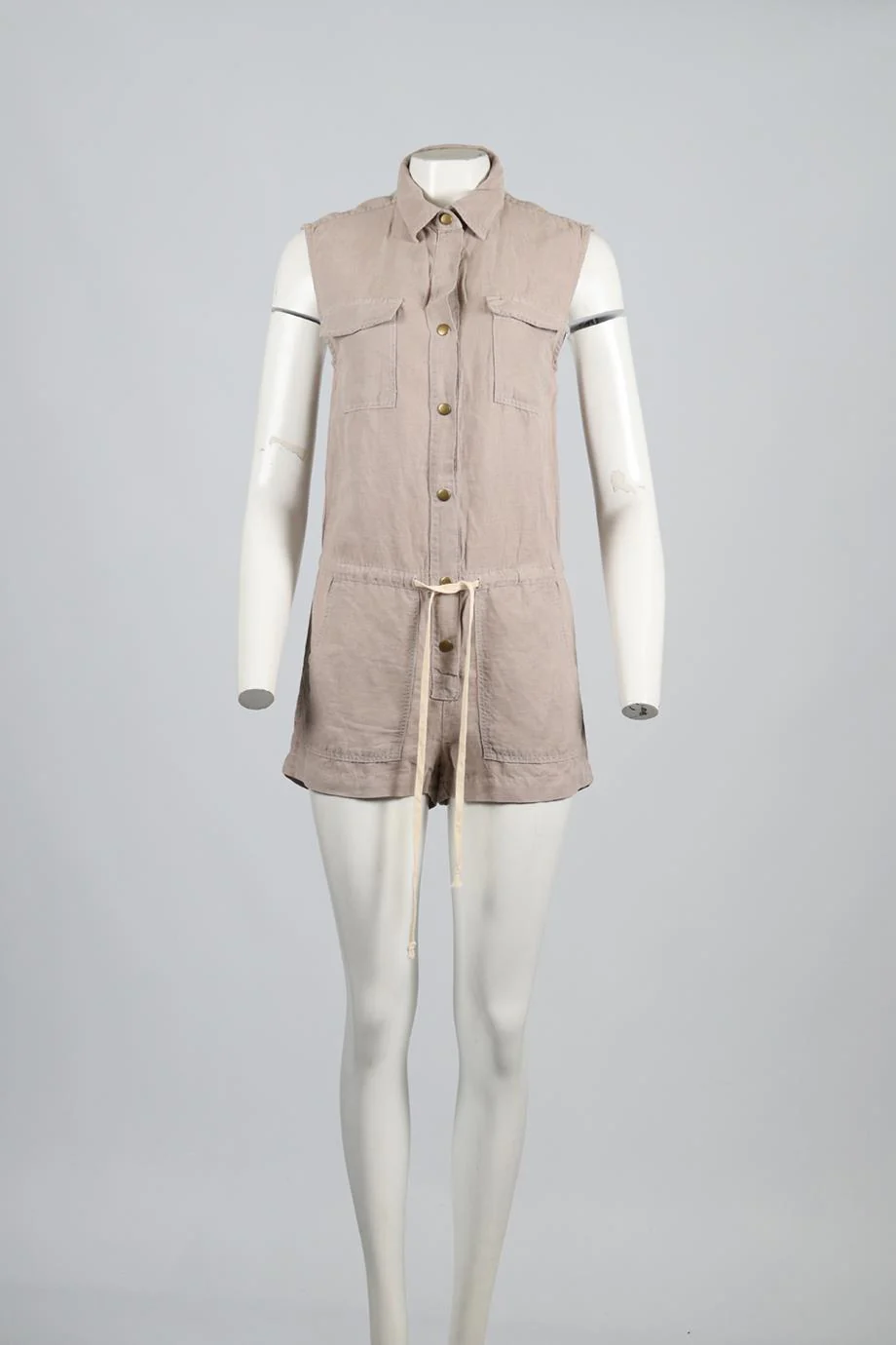 ENZA COSTA LINEN BLEND PLAYSUIT UK 8 - Image 2