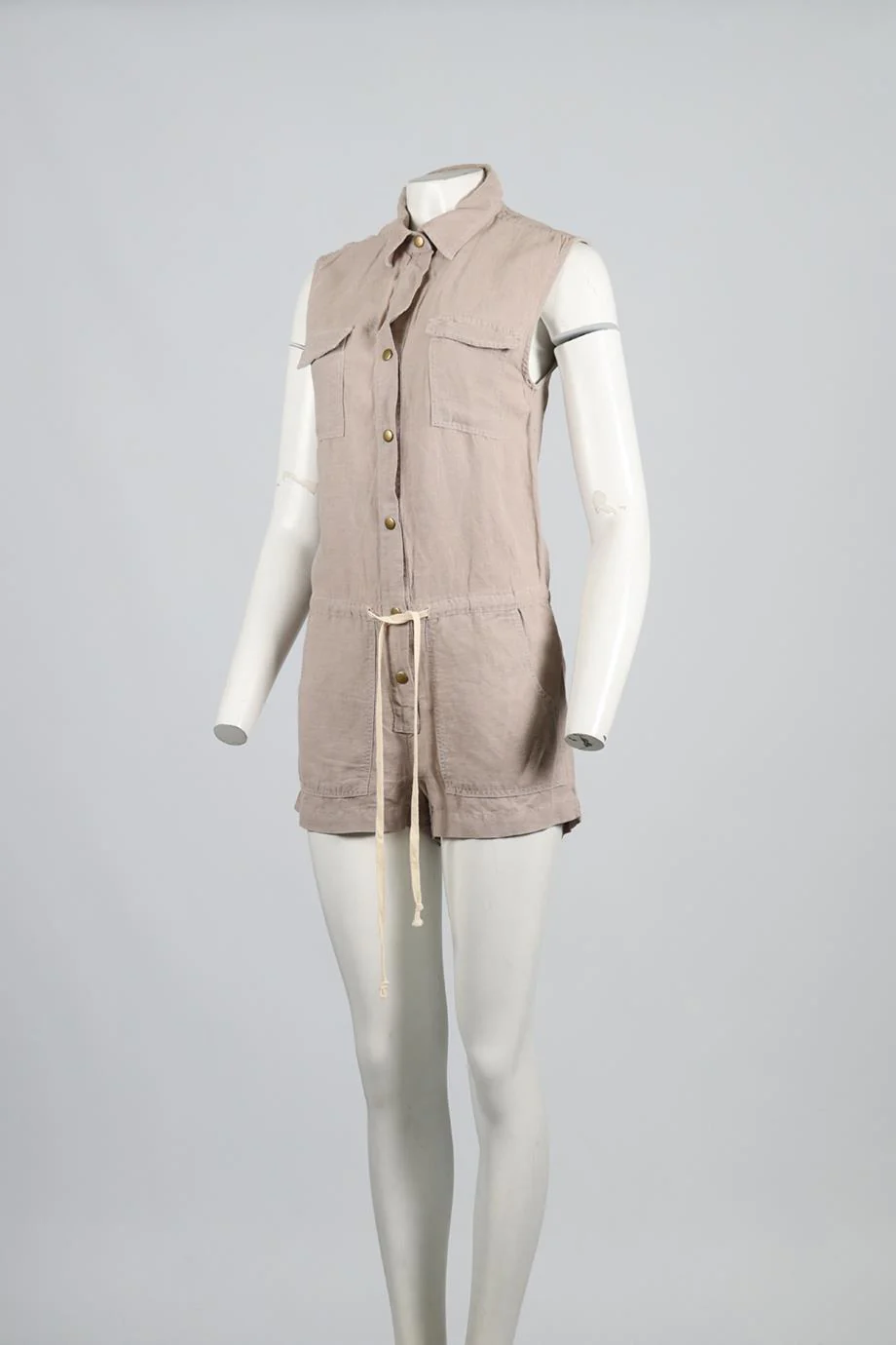 ENZA COSTA LINEN BLEND PLAYSUIT UK 8 - Image 3