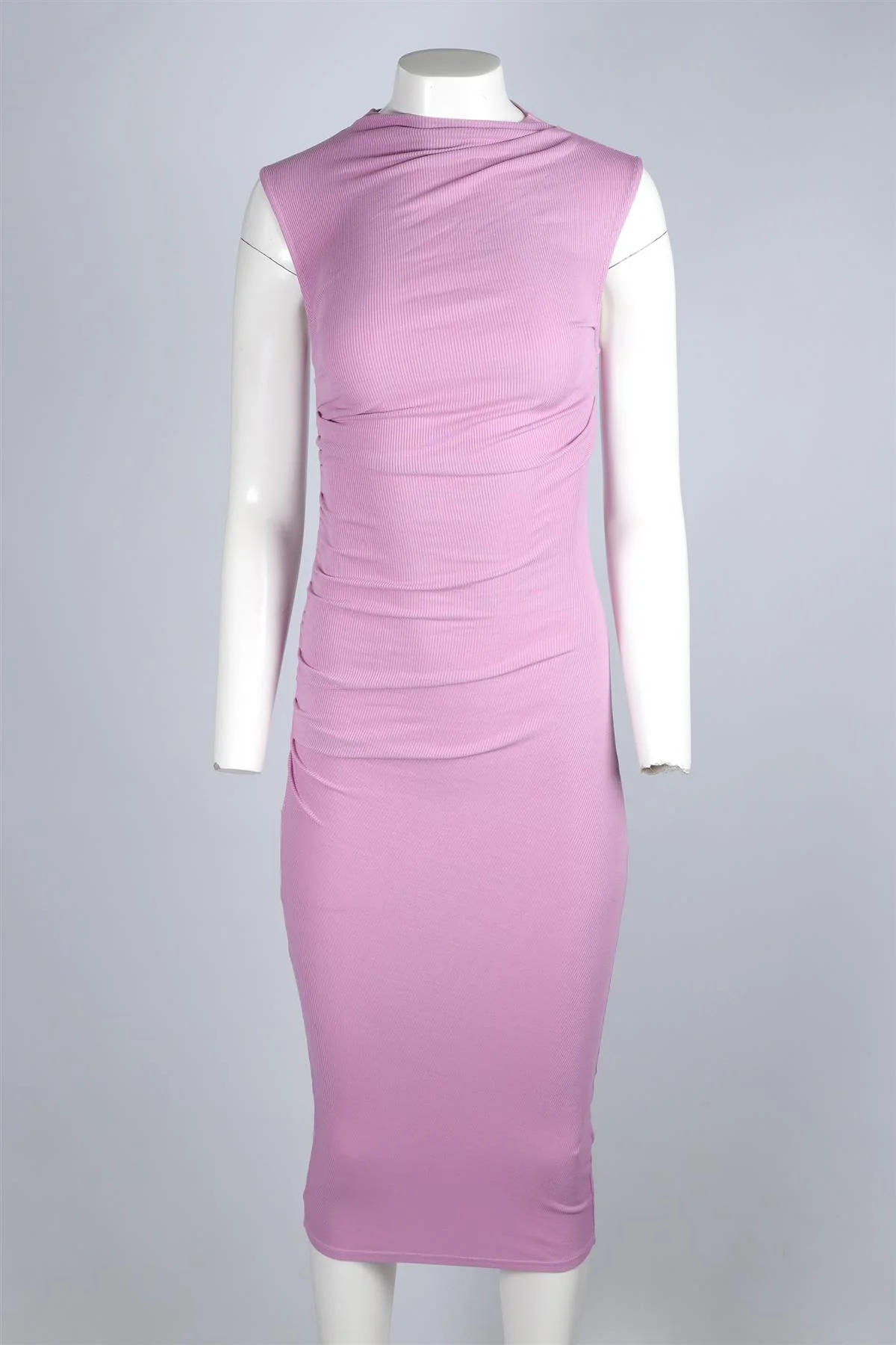 ENZA COSTA PURPLE KNIT MAXI DRESS SMALL - Image 2