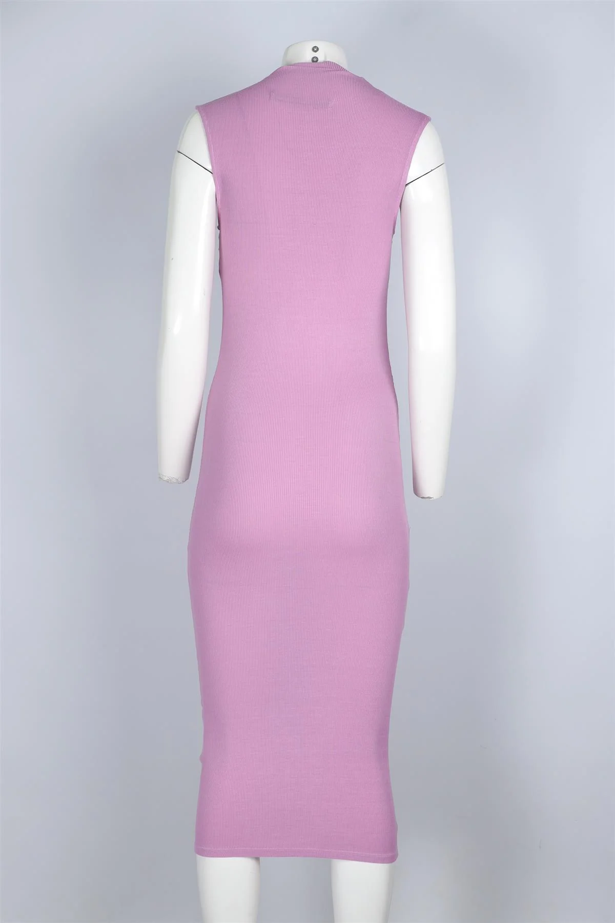 ENZA COSTA PURPLE KNIT MAXI DRESS SMALL - Image 4