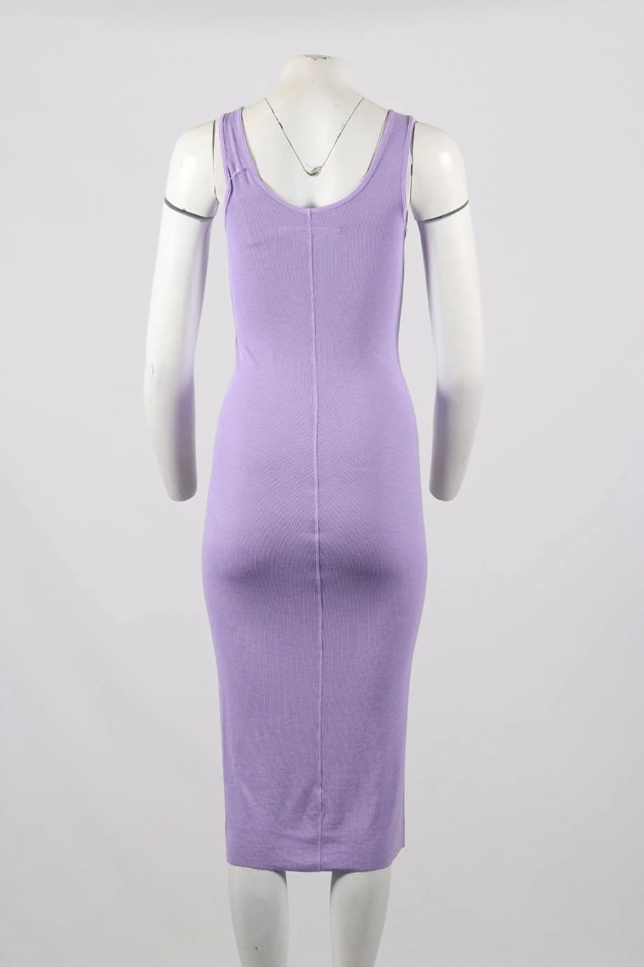 ENZA COSTA RIBBED MIDI DRESS MEDIUM - Image 4