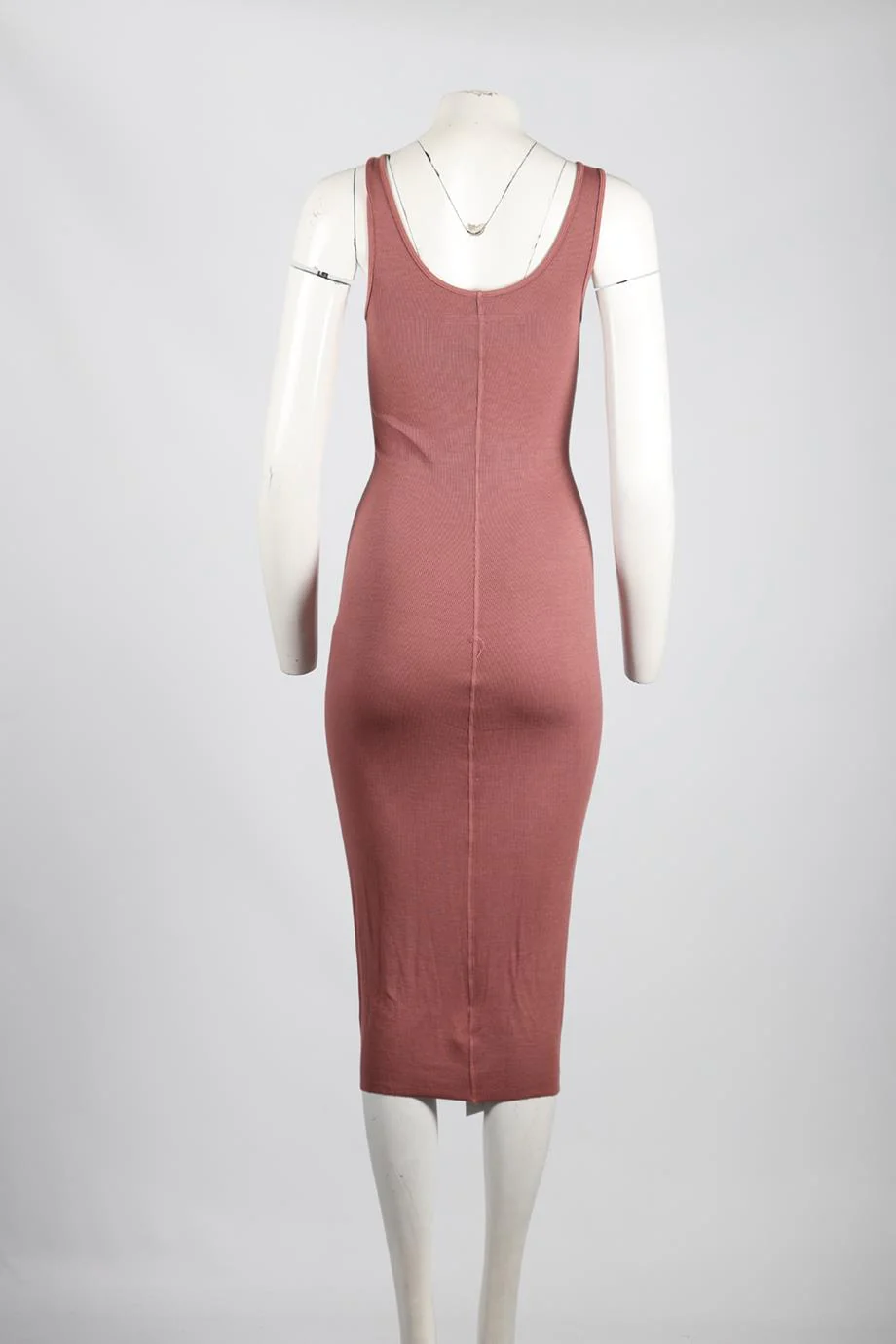 ENZA COSTA SILK BLEND MIDI DRESS MEDIUM - Image 4