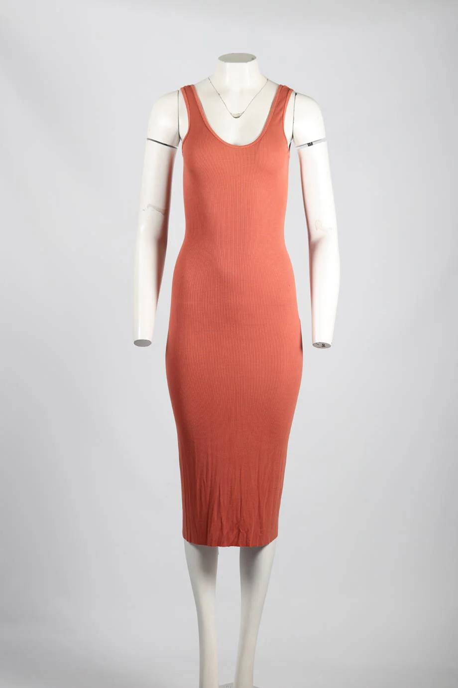 ENZA COSTA SILK BLEND MIDI DRESS MEDIUM - Image 2