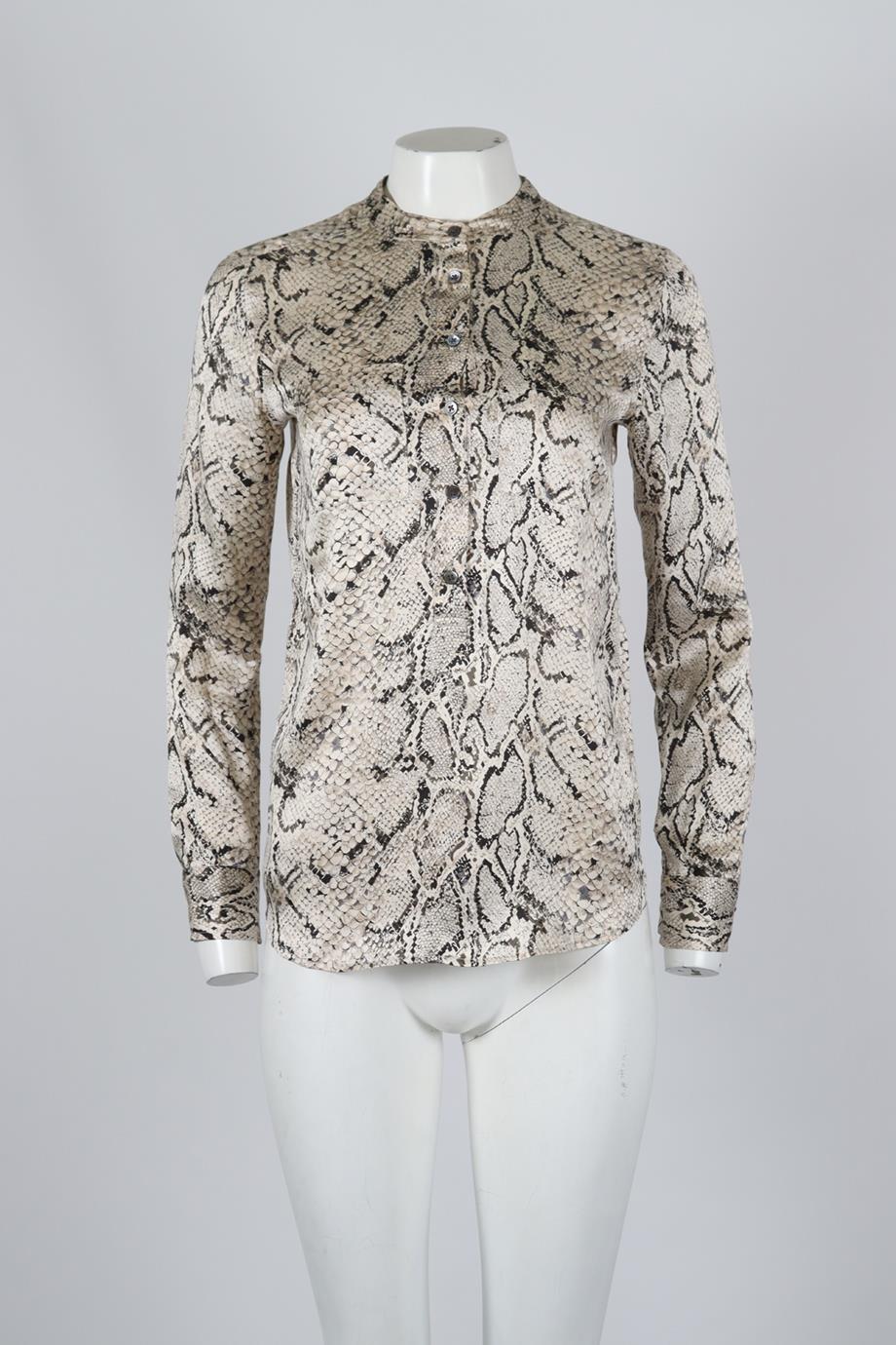 EQUIPMENT PRINTED SILK SATIN BLOUSE XSMALL - Image 2