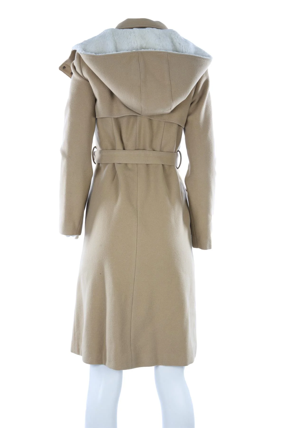 ERDEM BEIGE WOOL COAT UK 10 - Image 4