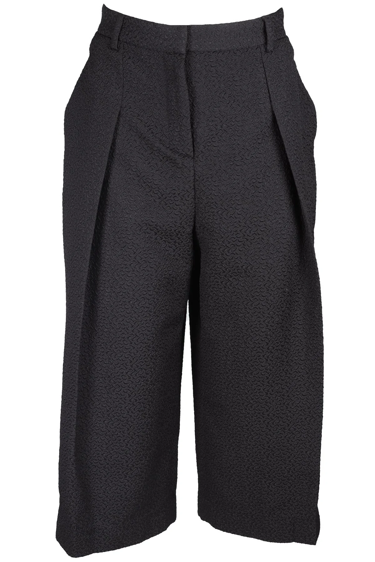 ERDEM BLACK SATIN CULOTTES UK 14