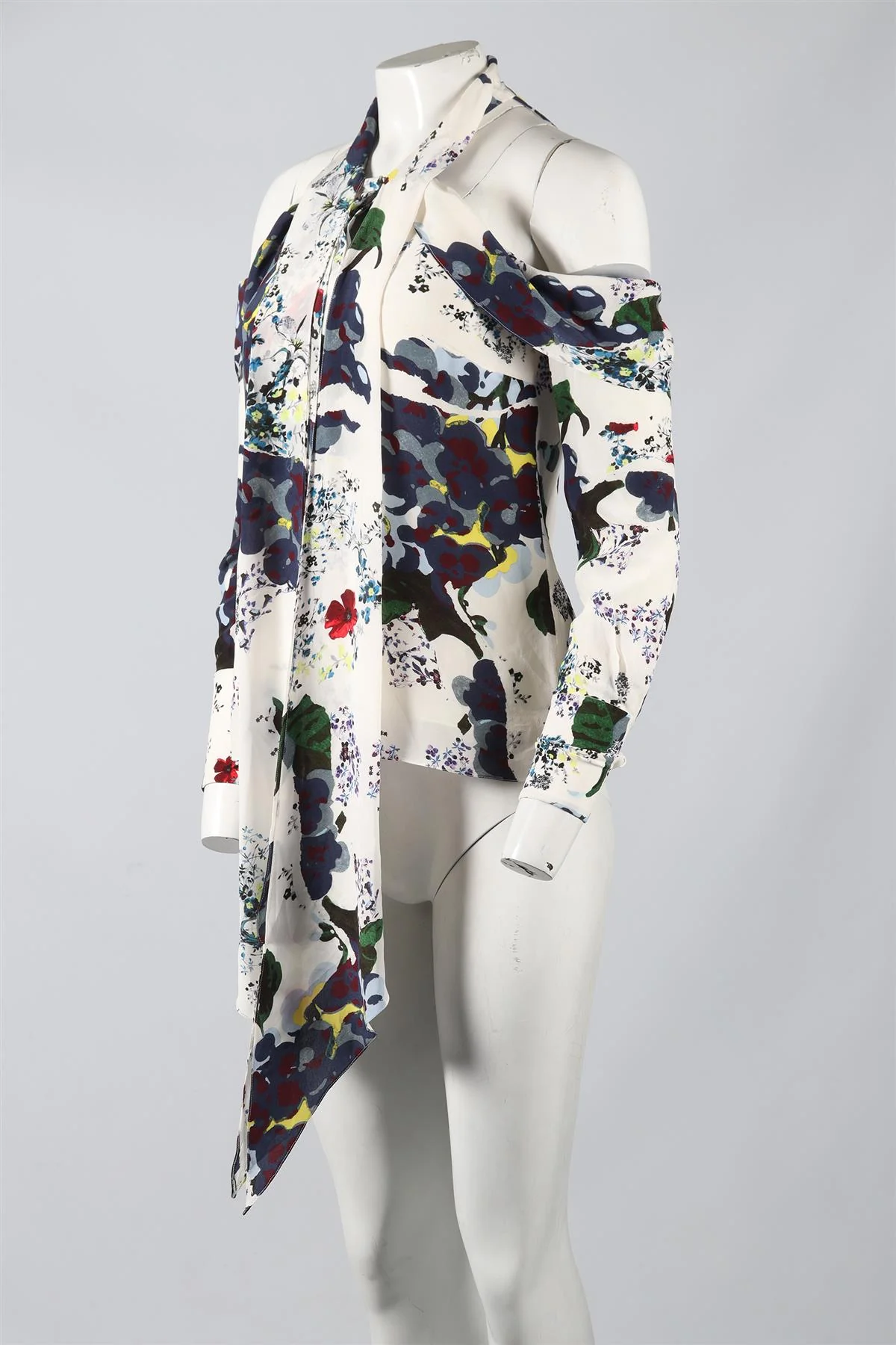 ERDEM FLORAL PRINT SILK TOP UK 8 - Image 3