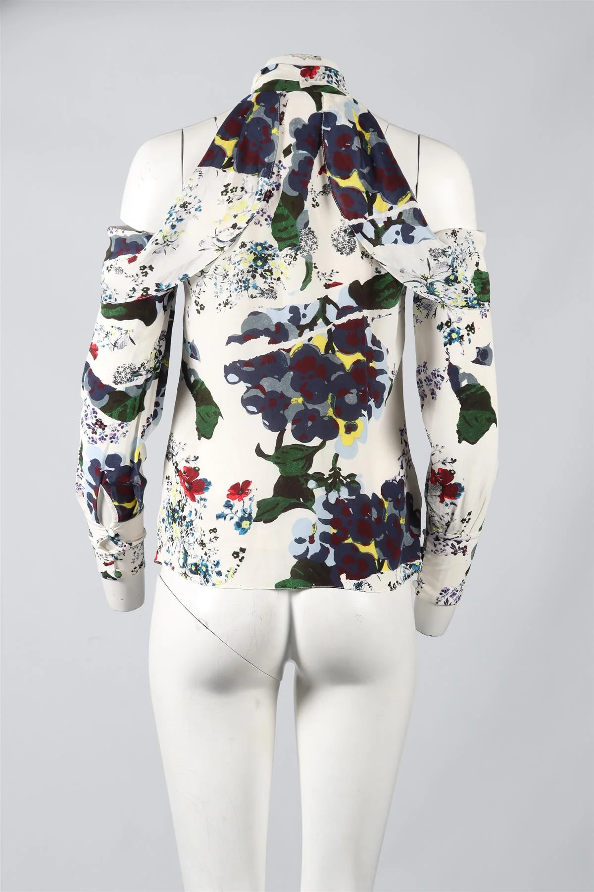 ERDEM FLORAL PRINT SILK TOP UK 8 - Image 6