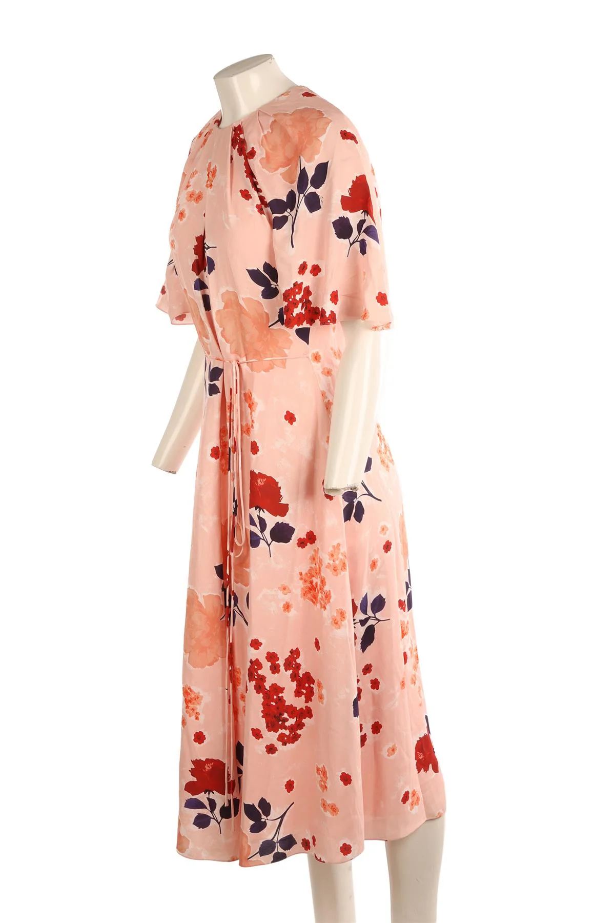 ERDEM PINK SILK MAXI DRESS UK 12 - Image 3