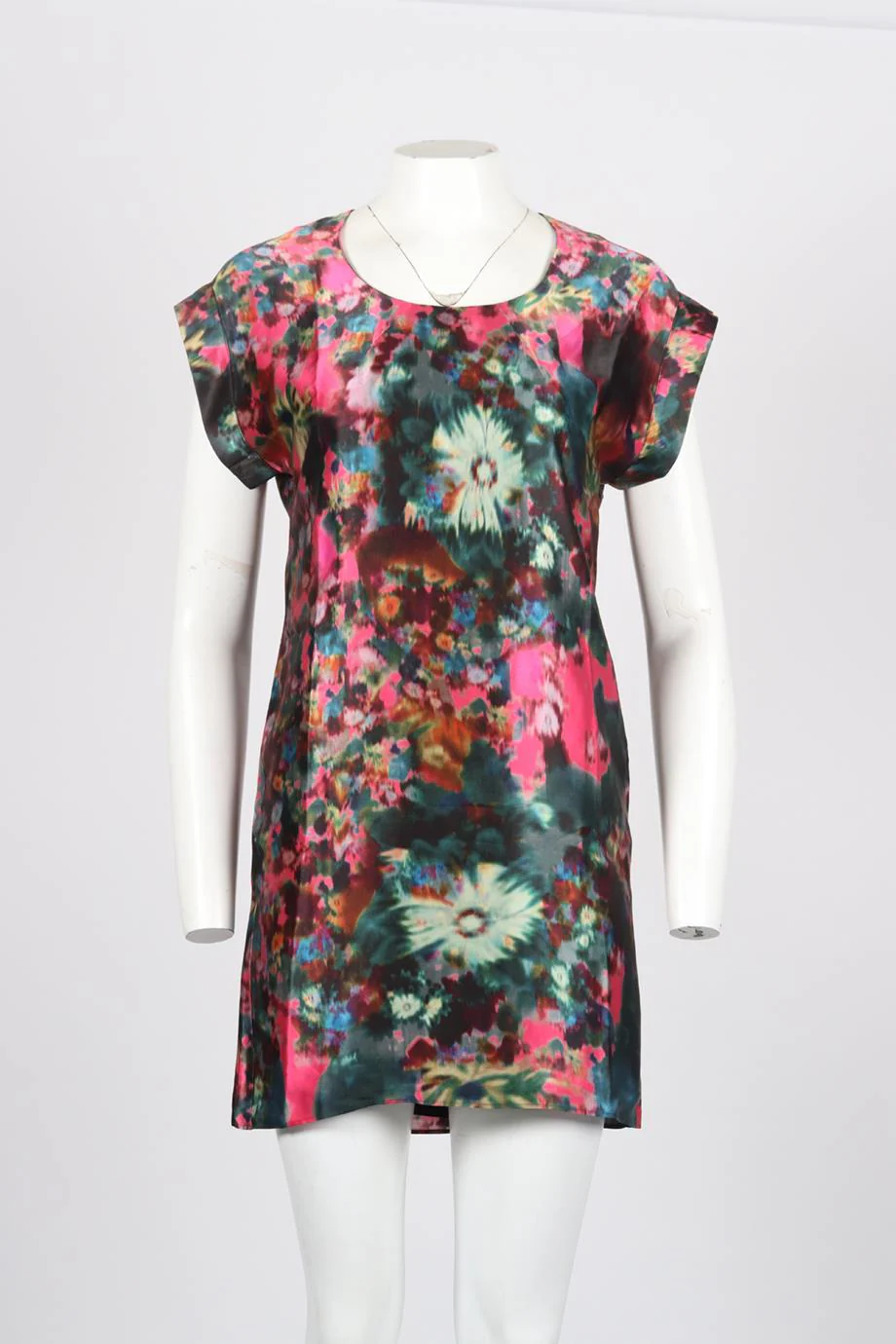 ERDEM PRINTED SILK MINI DRESS UK 8 - Image 2