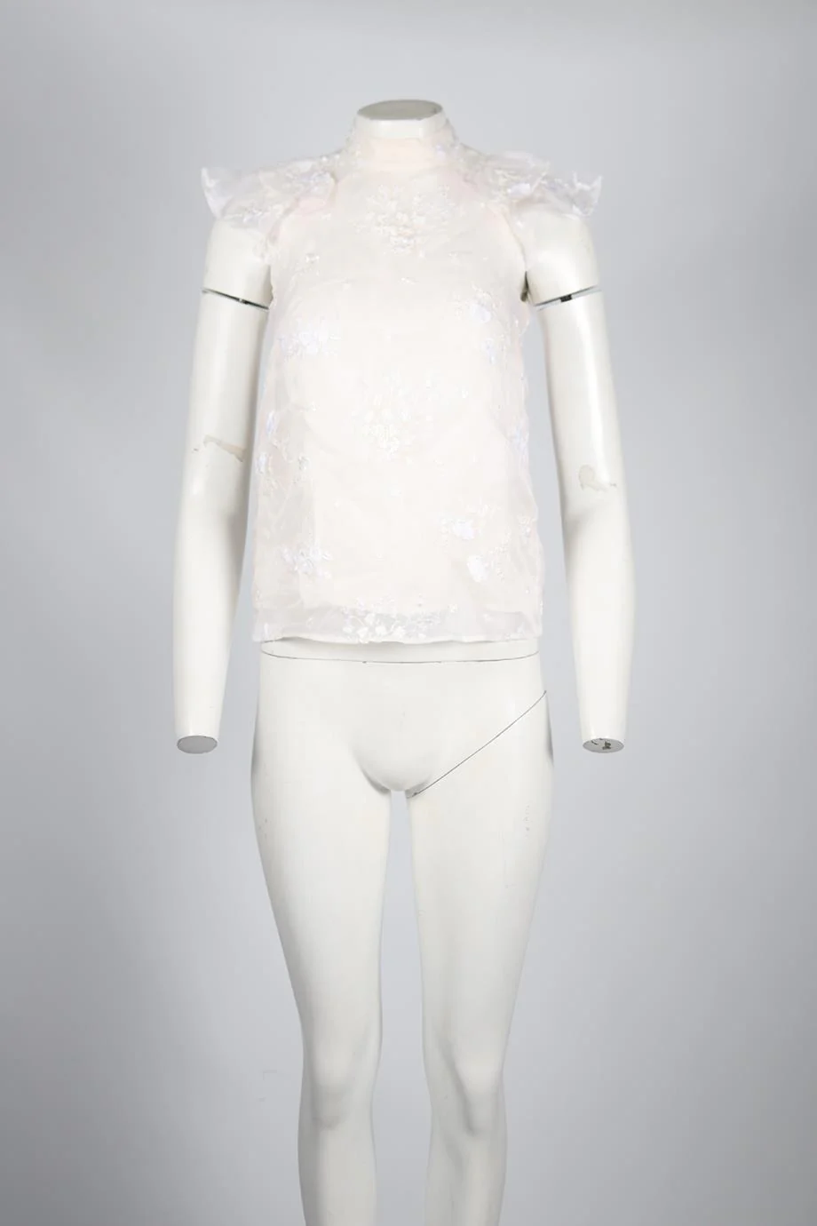 ERDEM SILK BLEND TOP UK 6 - Image 2