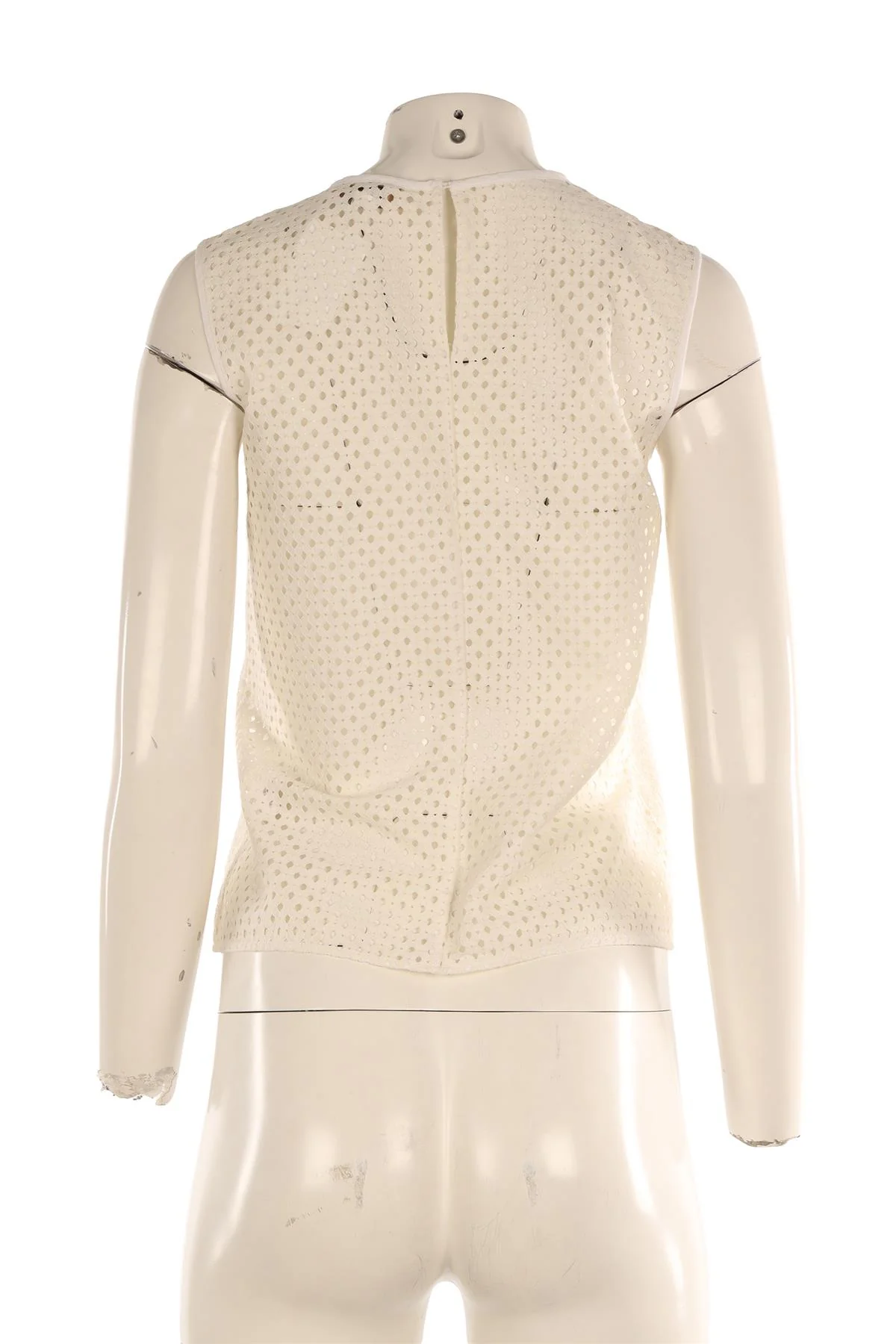 ERDEM WHITE CROCHET TOP UK 8 - Image 4