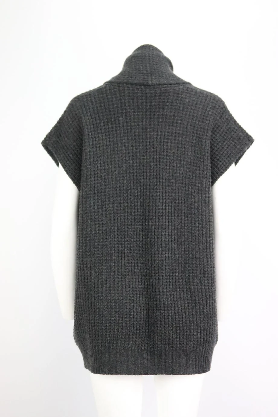 ERES WAFFLE KNIT WOOL AND CASHMERE BLEND CARDIGAN SMALL/MEDIUM - Image 4