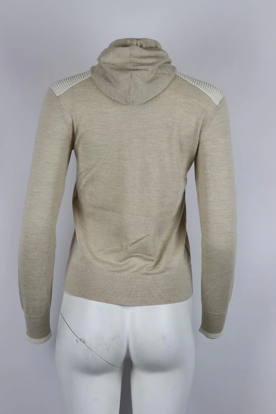 ERIN SNOW HOODED WOOL SWEATER SMALL - Image 4