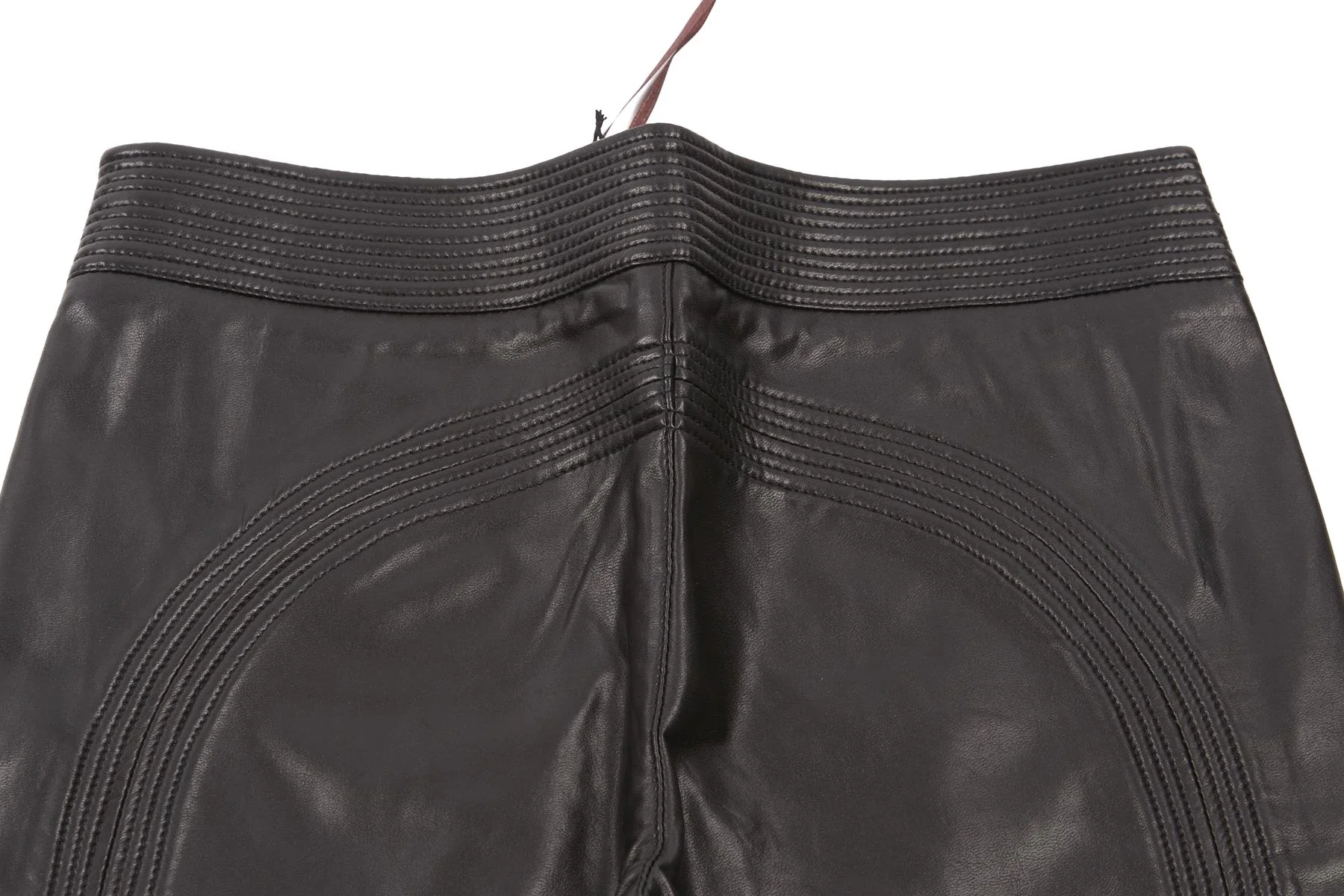 ERMANNO SCERVINO BLACK FAUX LEATHER SKINNY PANTS IT 38 UK 6 - Image 5