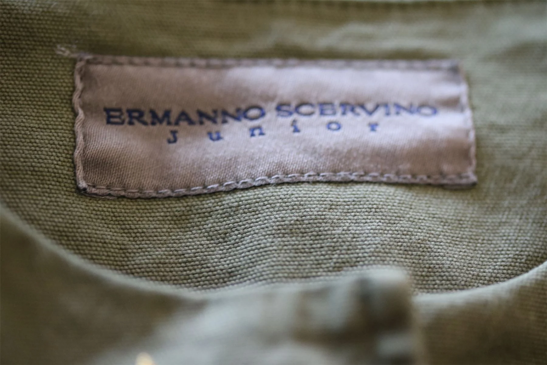 ERMANNO SCERVINO GIRLS GREEN PATCH MILITARY JACKET 4 YEARS - Image 4