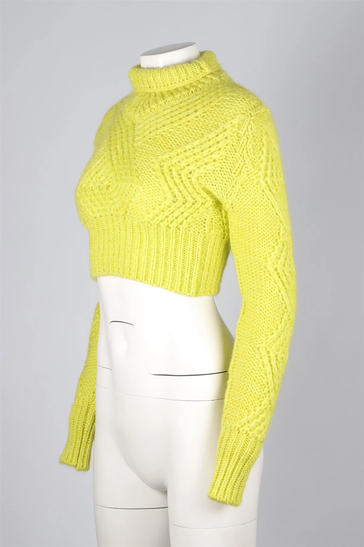 ERMANNO SCERVINO GREEN WOOL SWEATER SMALL - Image 3