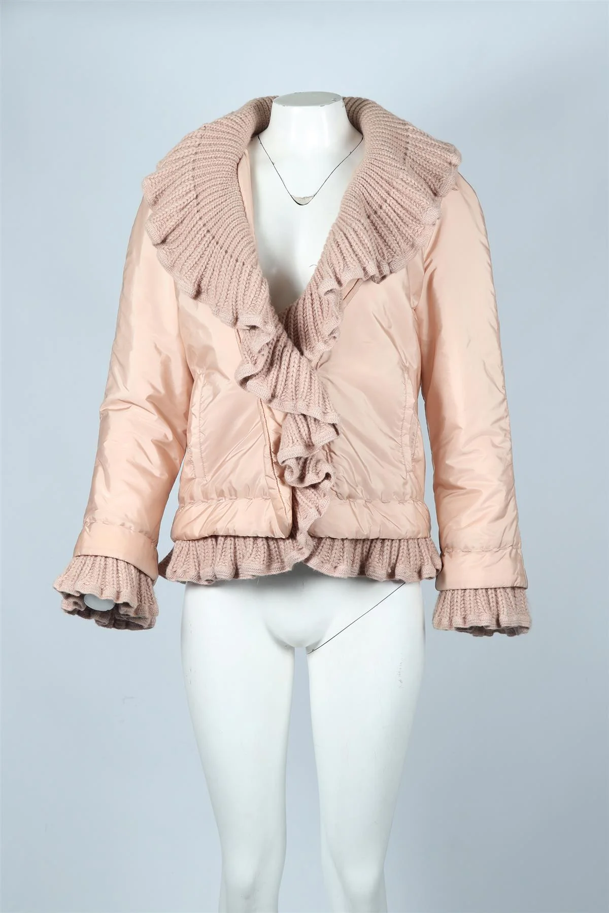 ERMANNO SCERVINO KNIT AND PADDED SHELL JACKET IT 42 UK 10 - Image 2