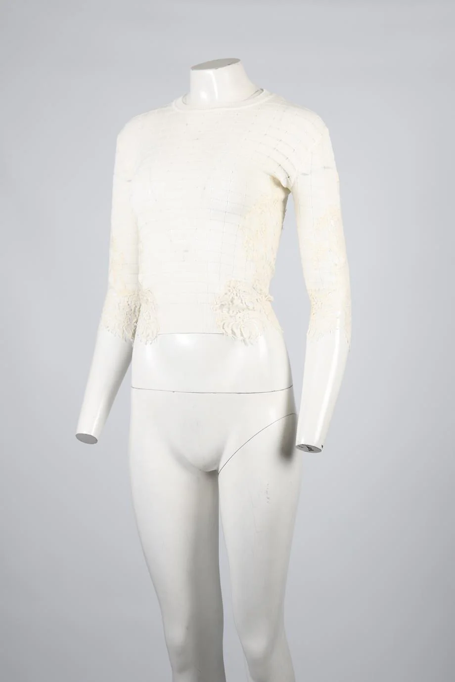 ERMANNO SCERVINO LACE AND KNIT TOP IT 38 UK 6 - Image 3