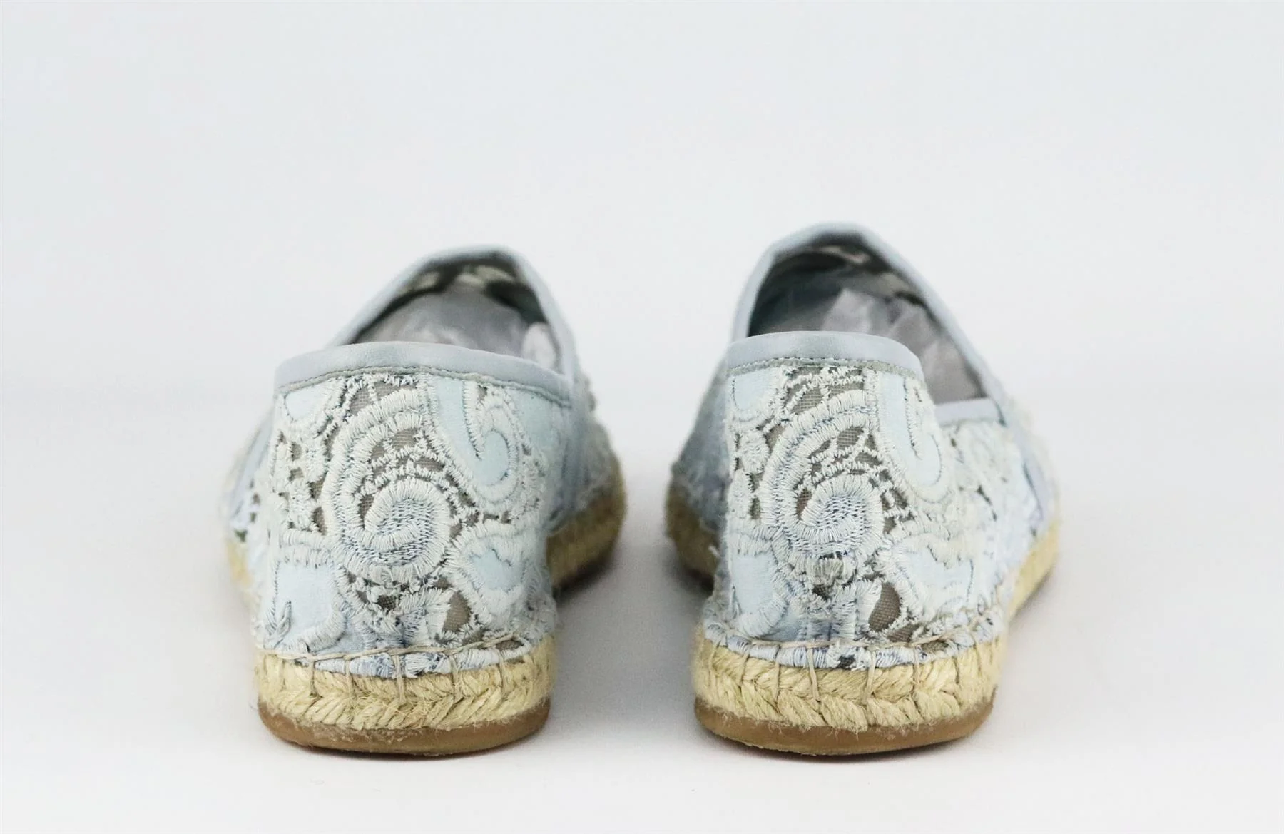 ERMANNO SCERVINO LEATHER TIMMED CORDED LACE ESPADRILLES EU 38 UK 5 US 8 - Image 4