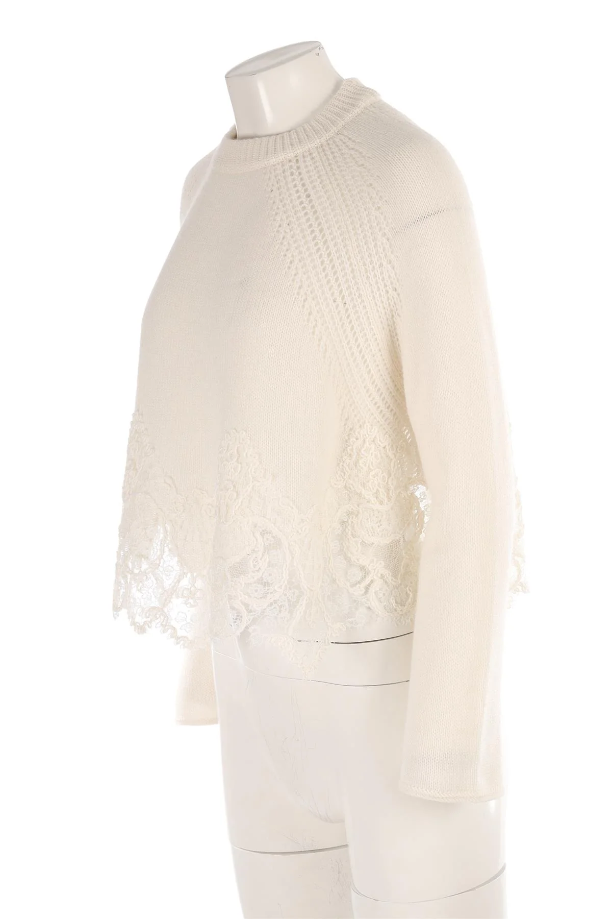 ERMANNO SCERVINO WHITE CASHMERE SWEATER IT 46 UK 14 - Image 3