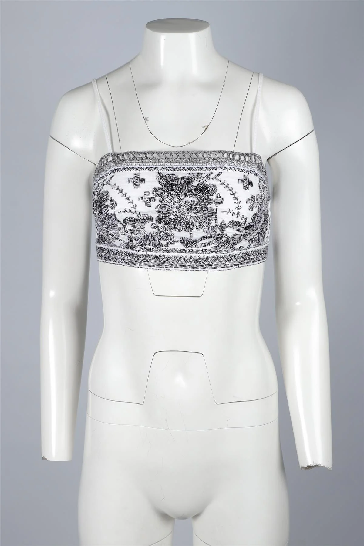 ERMANNO SCERVINO WHITE LINEN TOP IT 40 UK 8 - Image 2