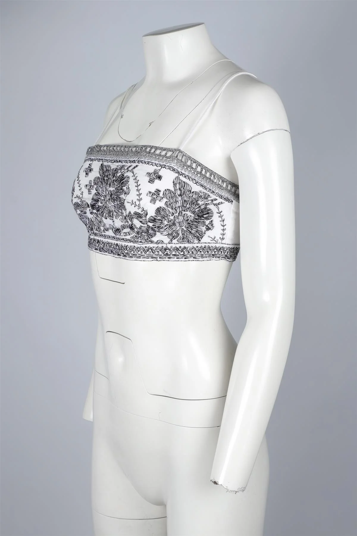 ERMANNO SCERVINO WHITE LINEN TOP IT 40 UK 8 - Image 3