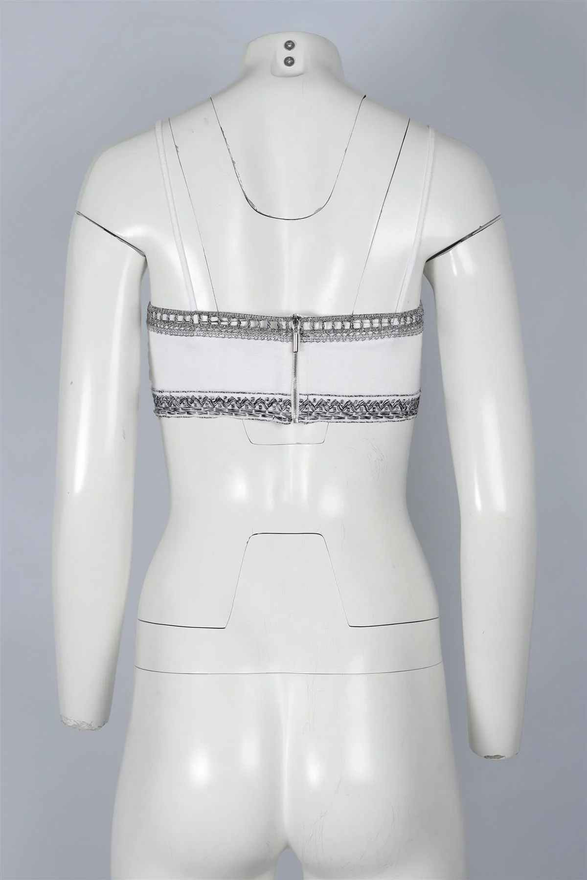 ERMANNO SCERVINO WHITE LINEN TOP IT 40 UK 8 - Image 4