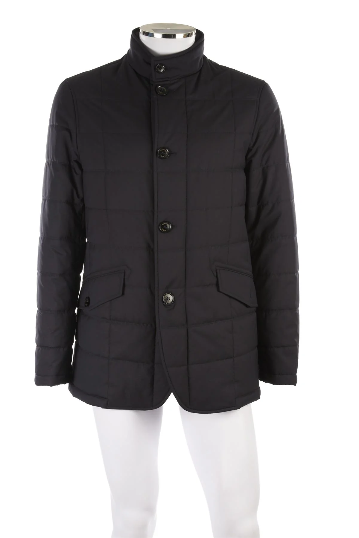 ERMENEGILDO ZEGNA NAVY MEN'S PADDED WOOL JACKET US/UK 42 FR 52 IT 52 - Image 2
