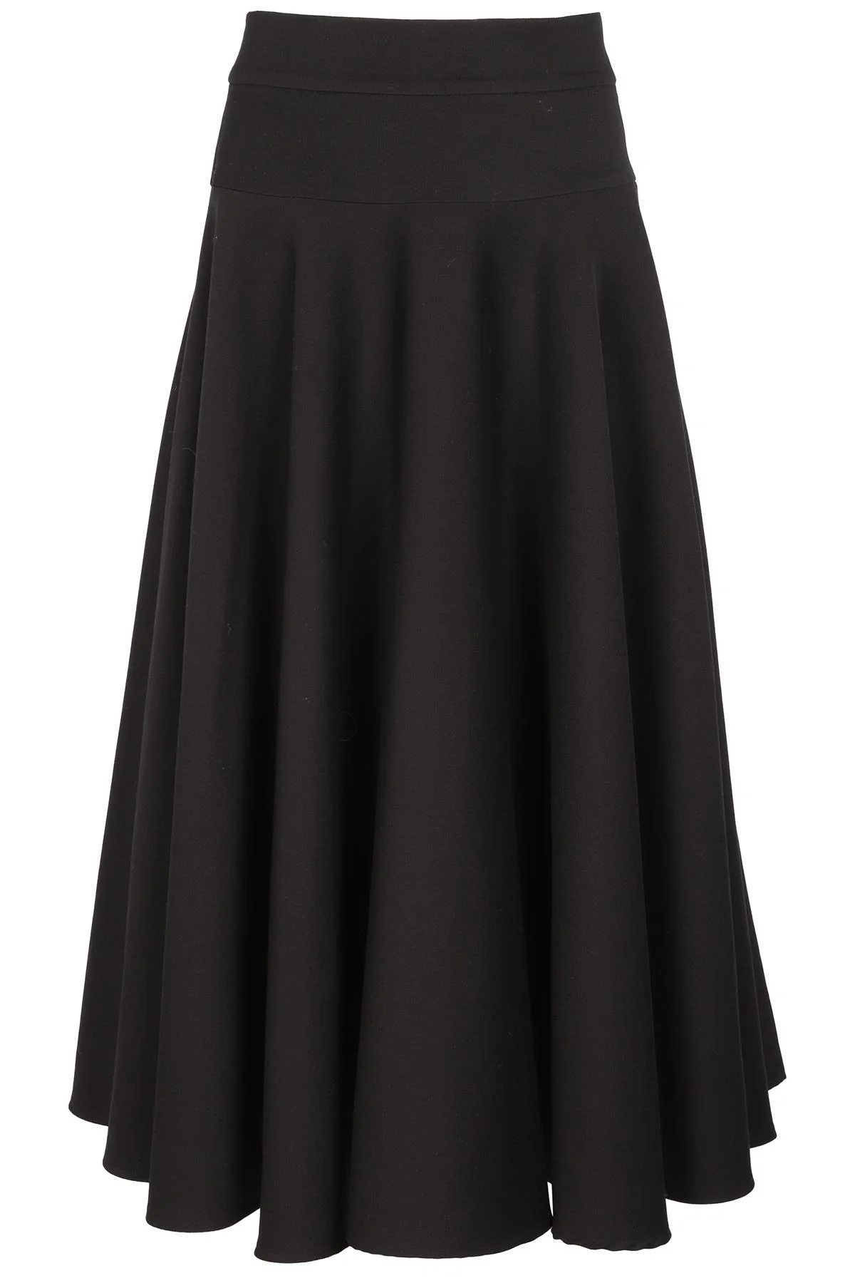 ESCADA BLACK WOOL MAXI SKIRT IT 36 UK 4