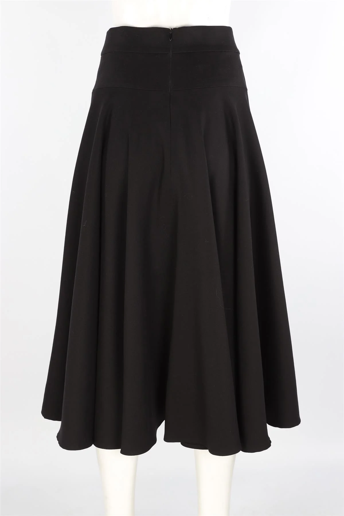 ESCADA BLACK WOOL MAXI SKIRT IT 36 UK 4 - Image 4