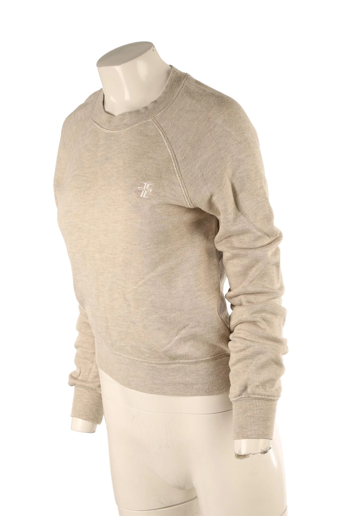 ETERNE BEIGE COTTON SWEATSHIRT SMALL - Image 3
