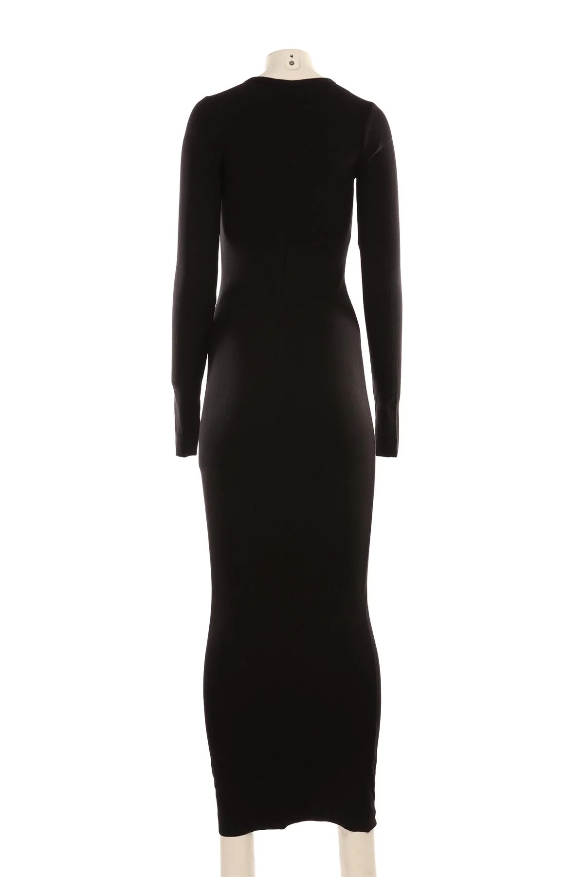 ETERNE BLACK COTTON MAXI DRESS SMALL - Image 4