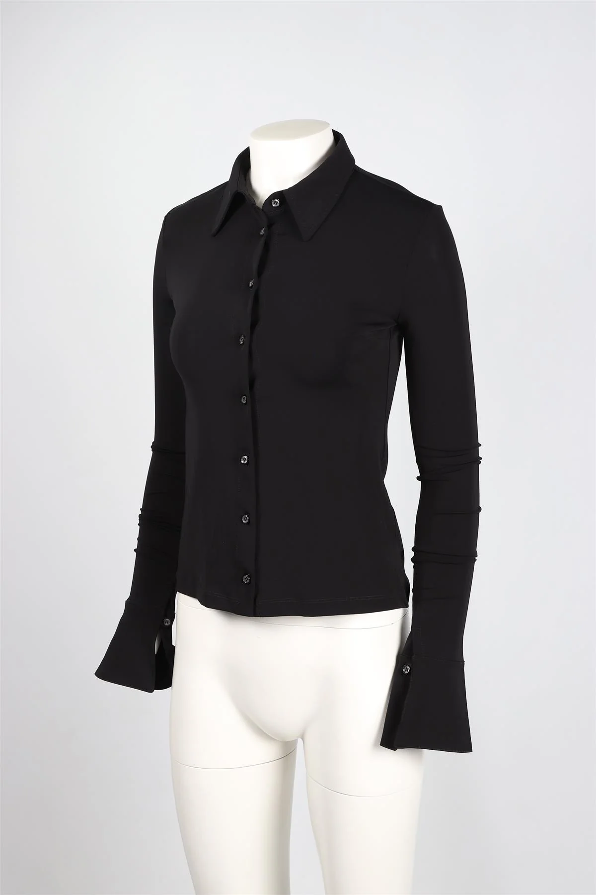 ÉTERNE BLACK JERSEY SHIRT XSMALL - Image 3