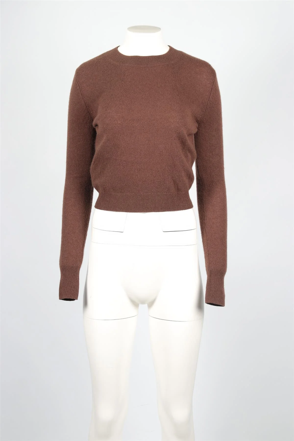 ÉTERNE BROWN CASHMERE SWEATER XSMALL-SMALL - Image 2