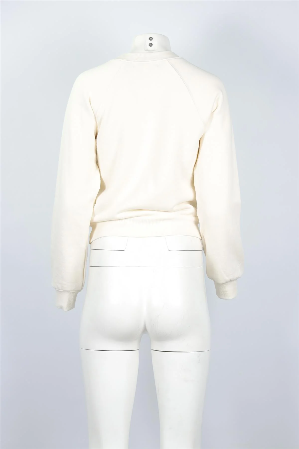 ETERNE CREAM COTTON SWEATSHIRT SMALL - Image 4