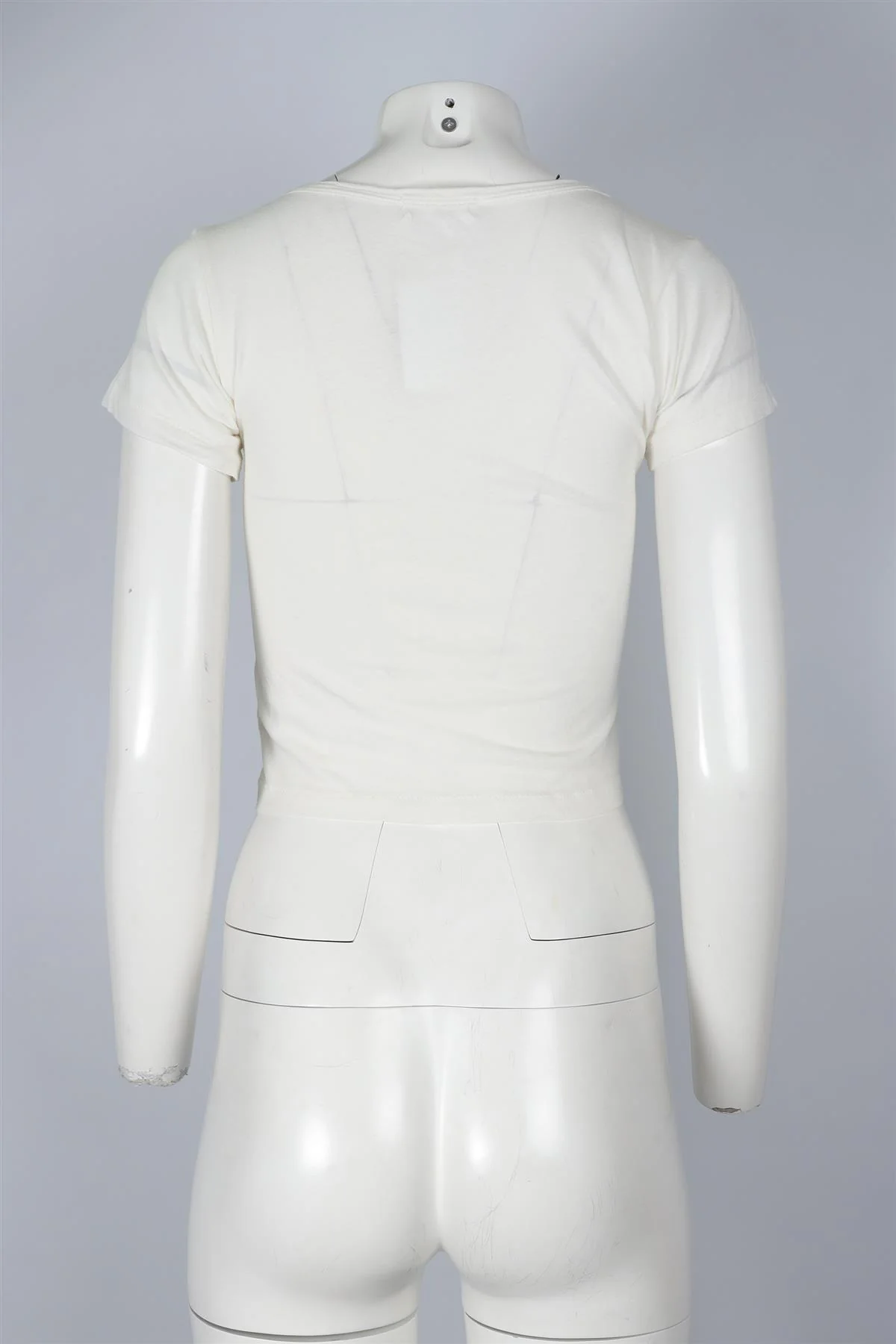 ETERNE CREAM COTTON T-SHIRT XSMALL - Image 4