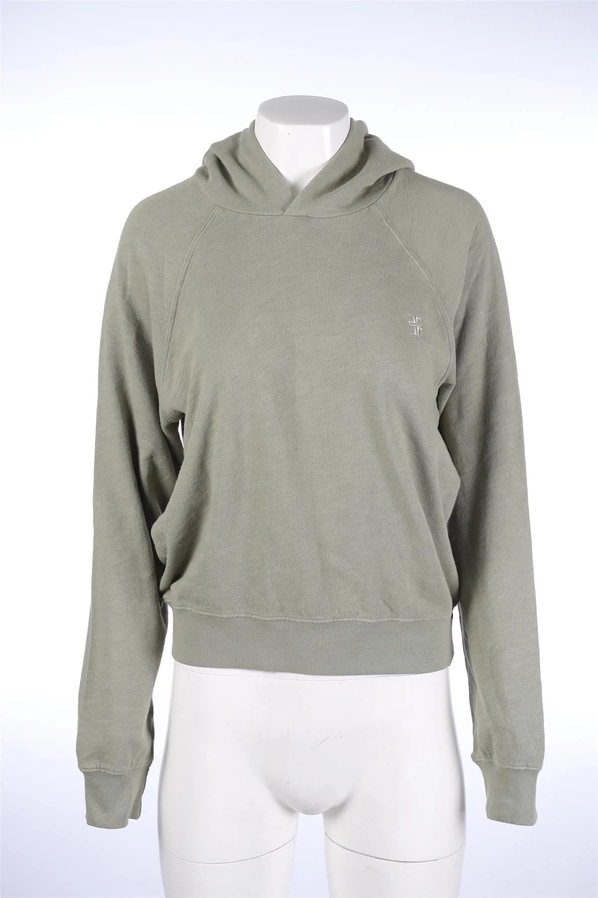 ETERNE GREEN COTTON HOODIE LARGE - Image 2