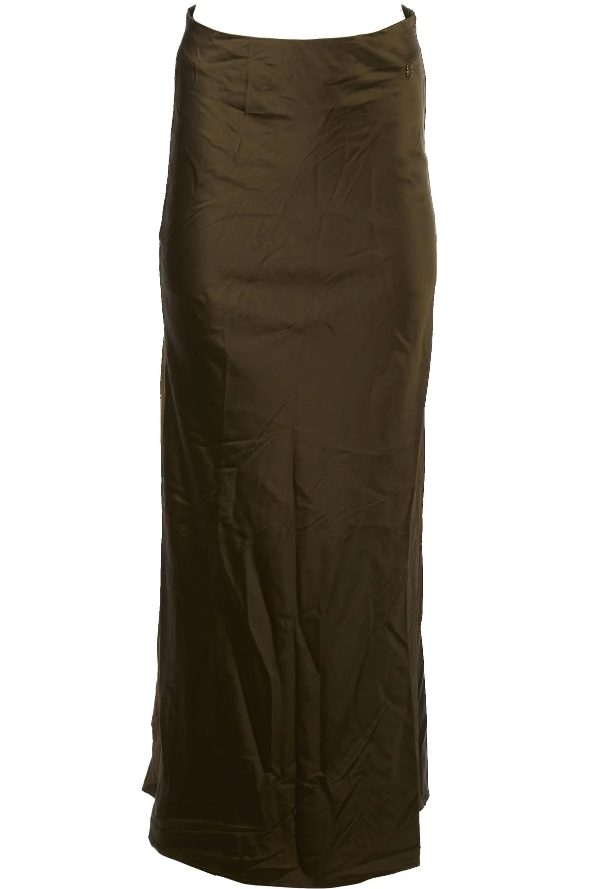 ETERNE GREEN SILK MAXI SKIRT XSMALL/SMALL