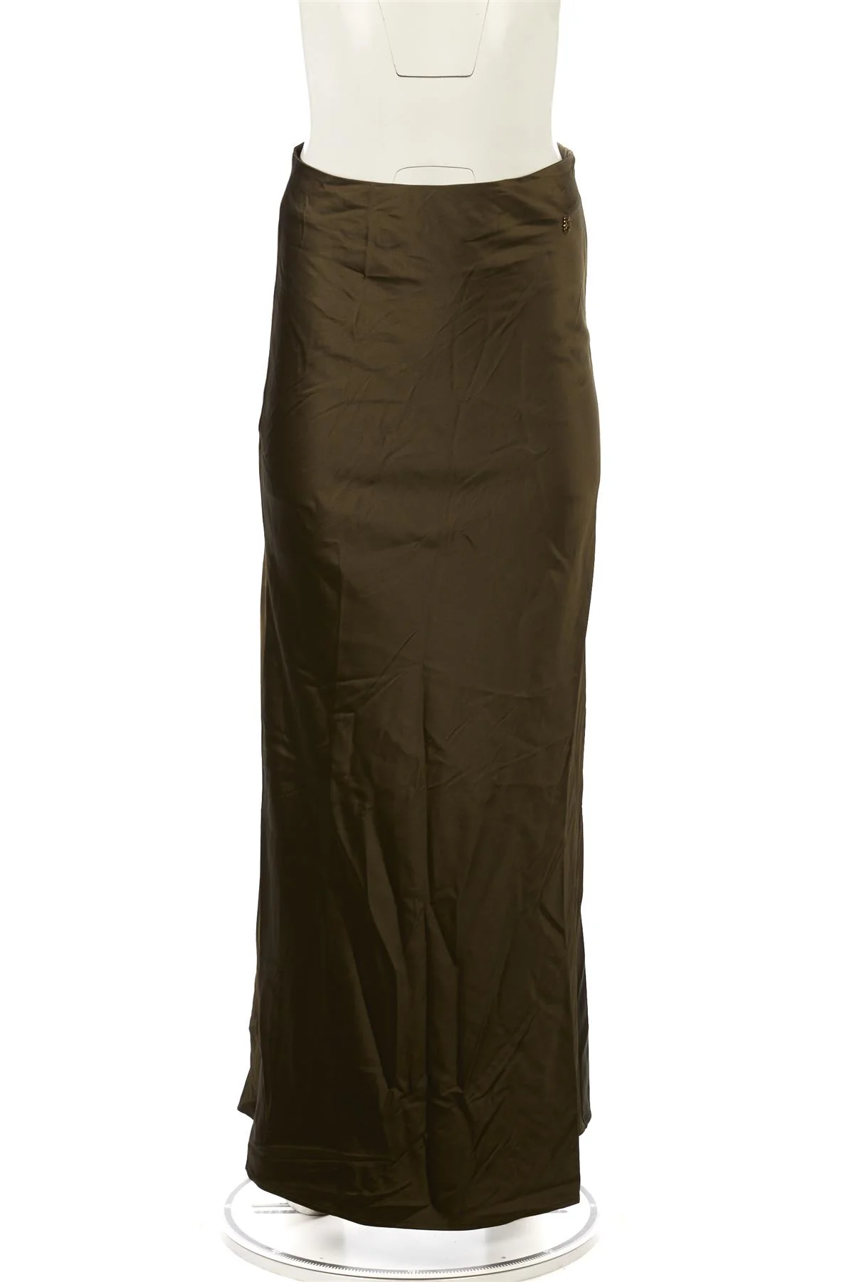 ETERNE GREEN SILK MAXI SKIRT XSMALL/SMALL - Image 2