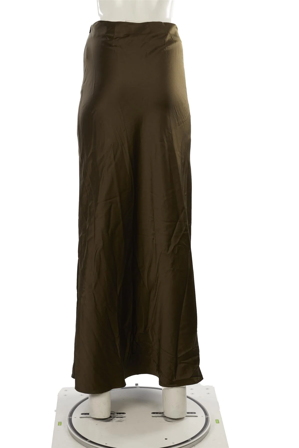 ETERNE GREEN SILK MAXI SKIRT XSMALL/SMALL - Image 4