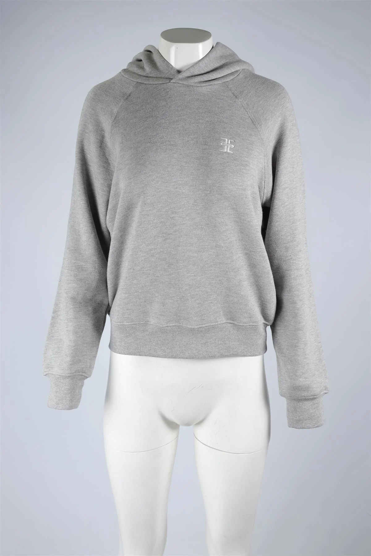 ETERNE GREY COTTON HOODIE LARGE - Image 2