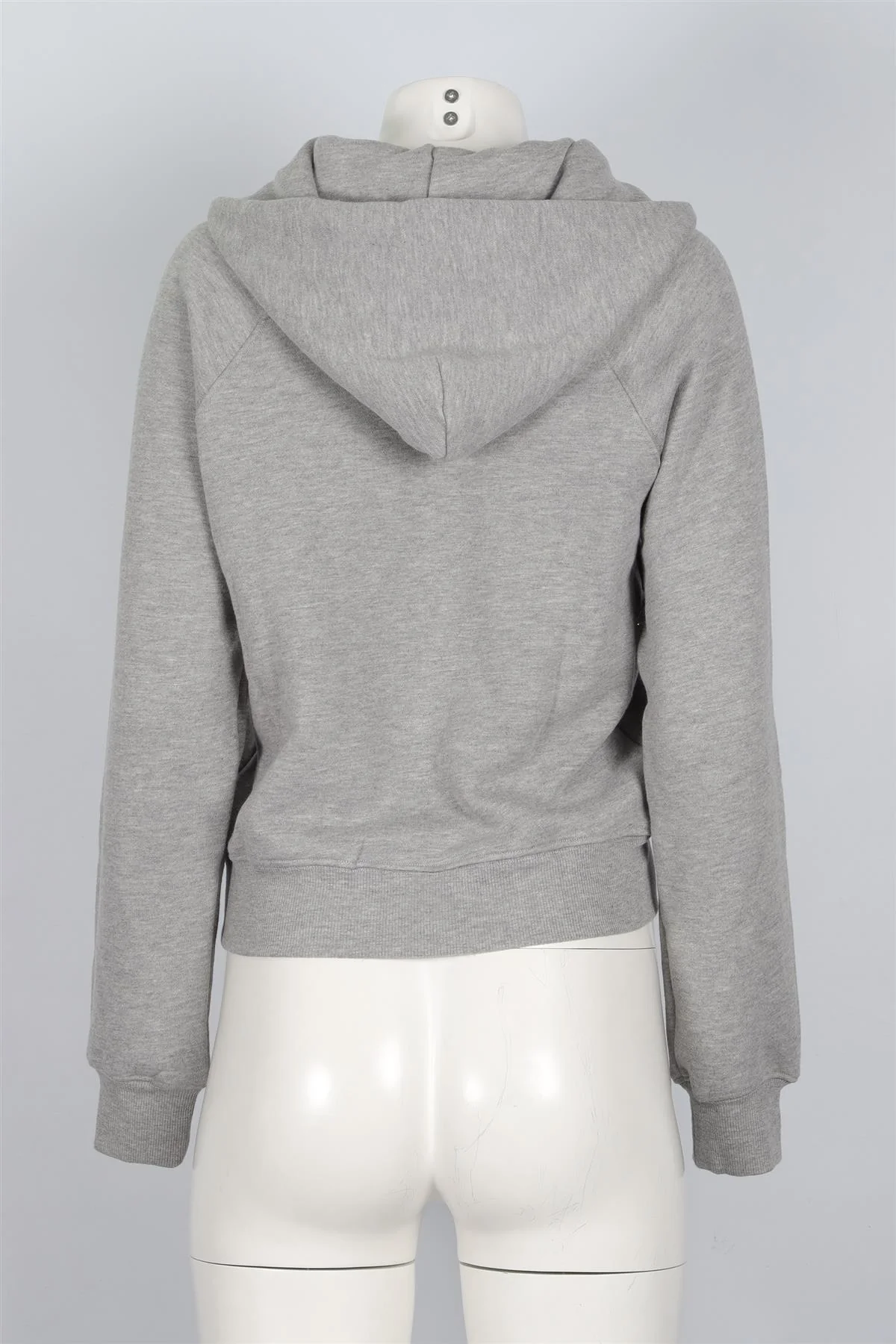 ETERNE GREY COTTON HOODIE MEDIUM - Image 4