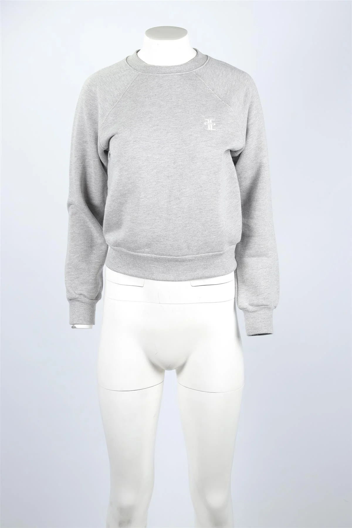 ETERNE GREY COTTON SWEATSHIRT SMALL - Image 2