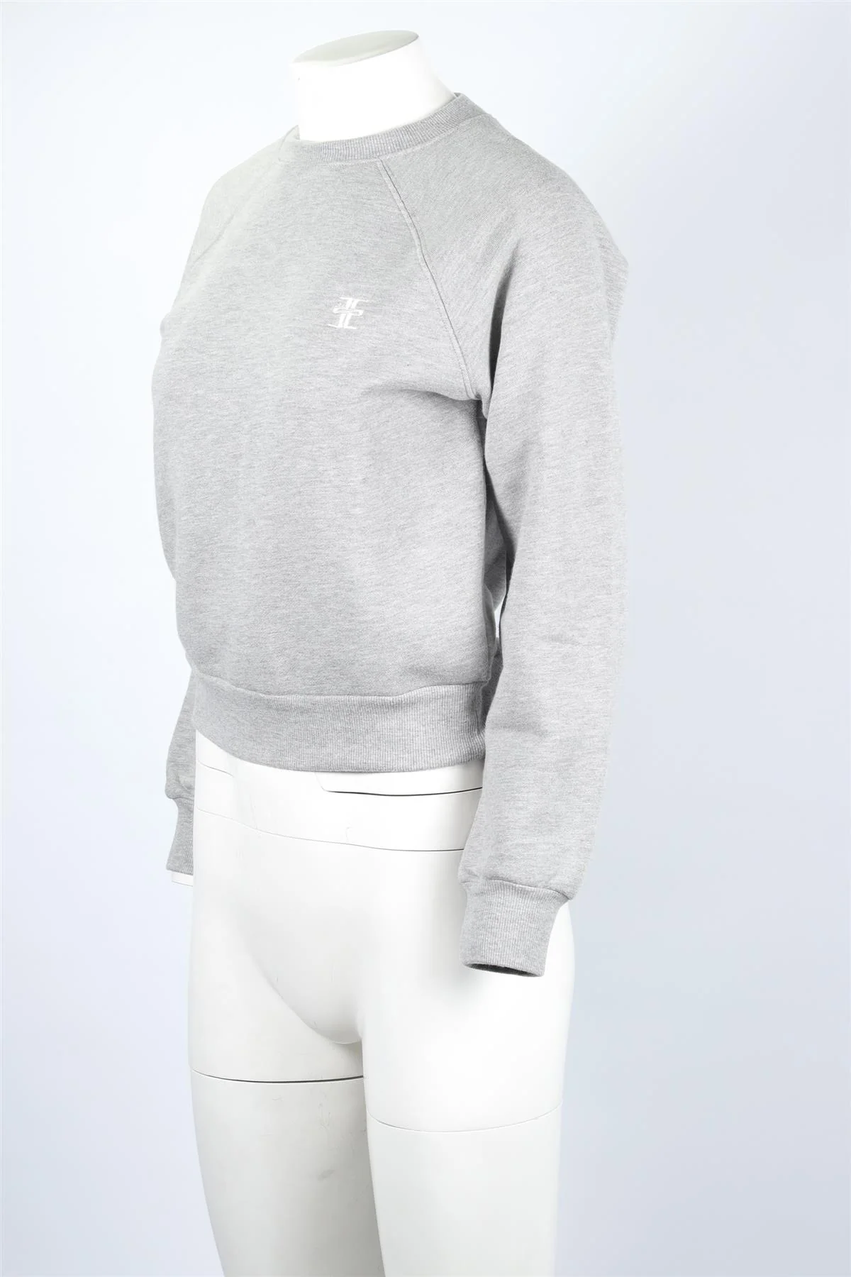 ETERNE GREY COTTON SWEATSHIRT SMALL - Image 3