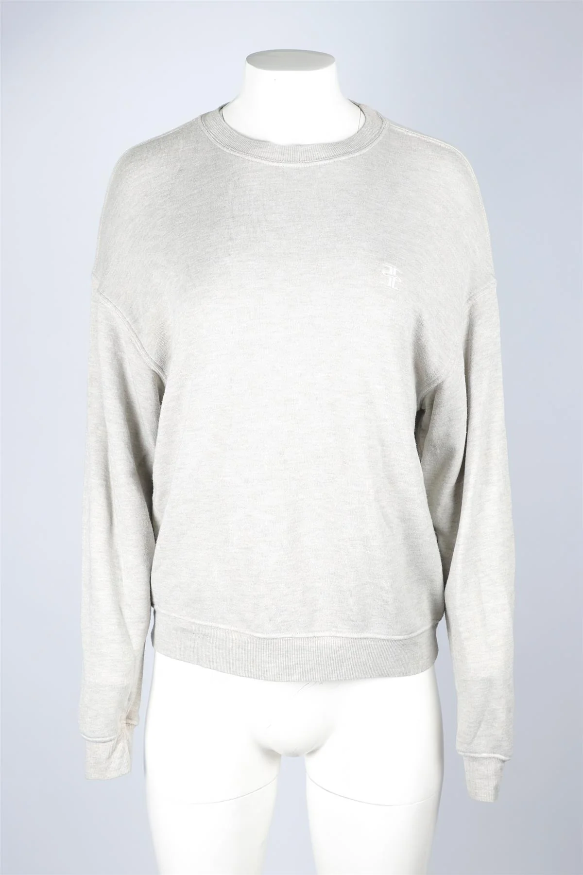ETERNE GREY COTTON SWEATSHIRT XSMALL - Image 2