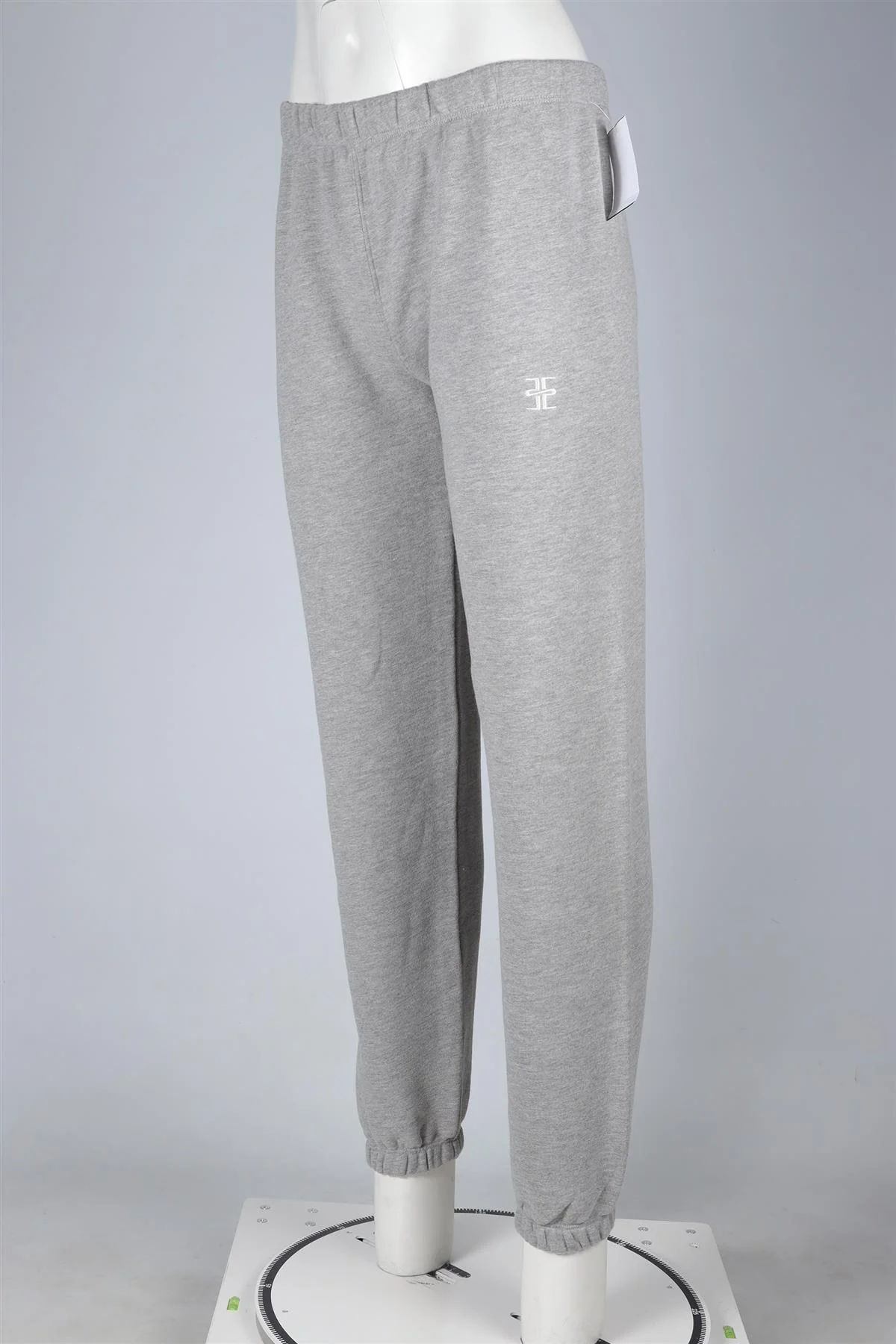ETERNE GREY COTTON TRACK PANTS SMALL - Image 3