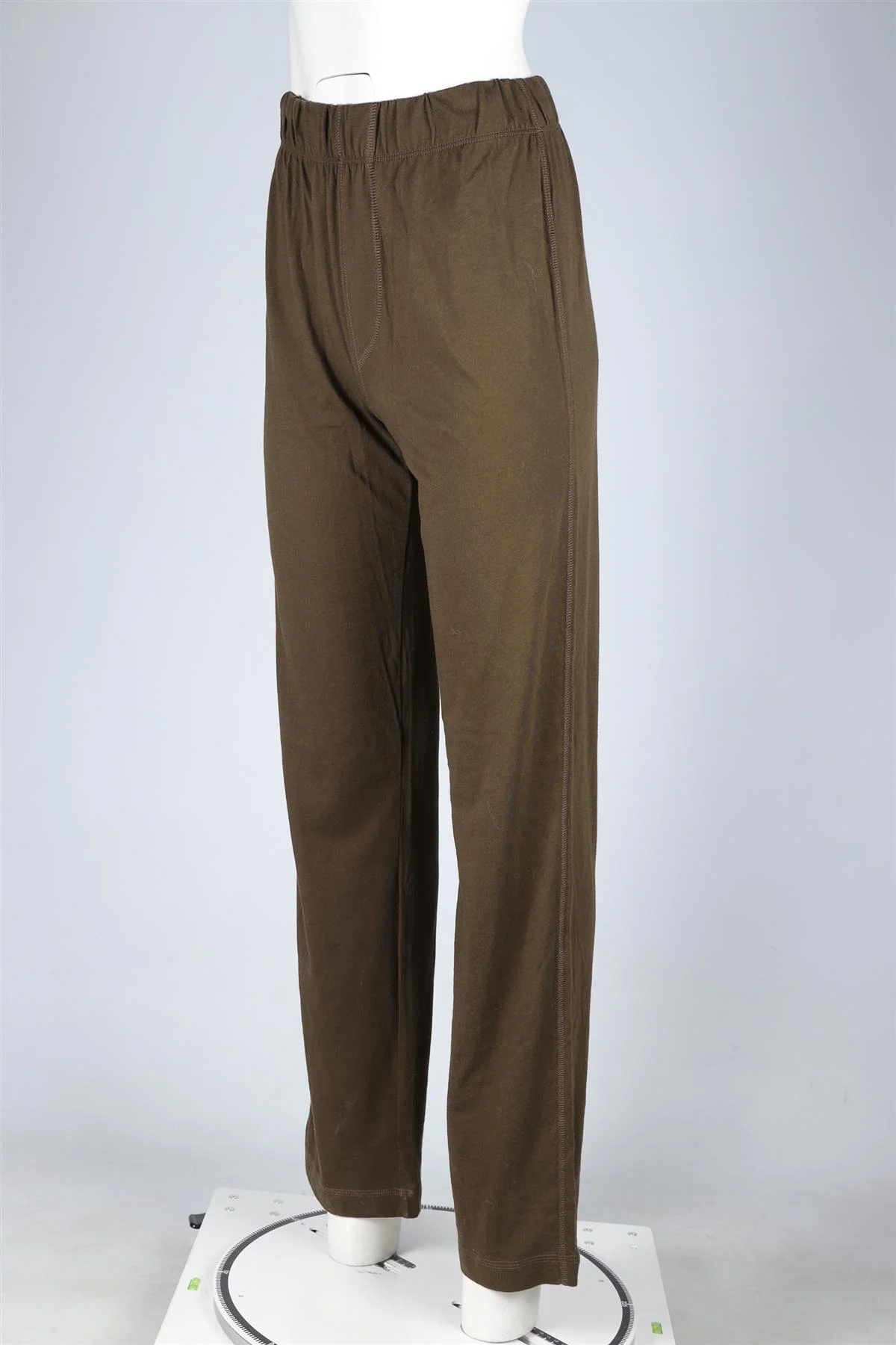 ETERNE KHAKI COTTON TRACK PANTS XSMALL - Image 3